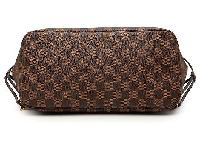 Louis Vuitton Brown Damier Ebene Neverfull MM Marrone - vista 3