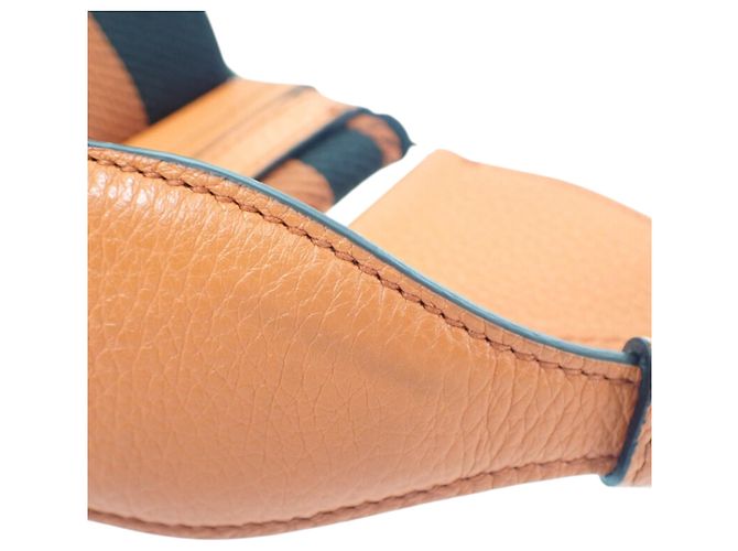Prada Orange Vitello Daino Soft Crossbody Arancione - vista 12