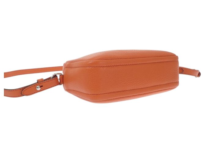 Prada Orange Vitello Daino Soft Crossbody Arancione - vista 3
