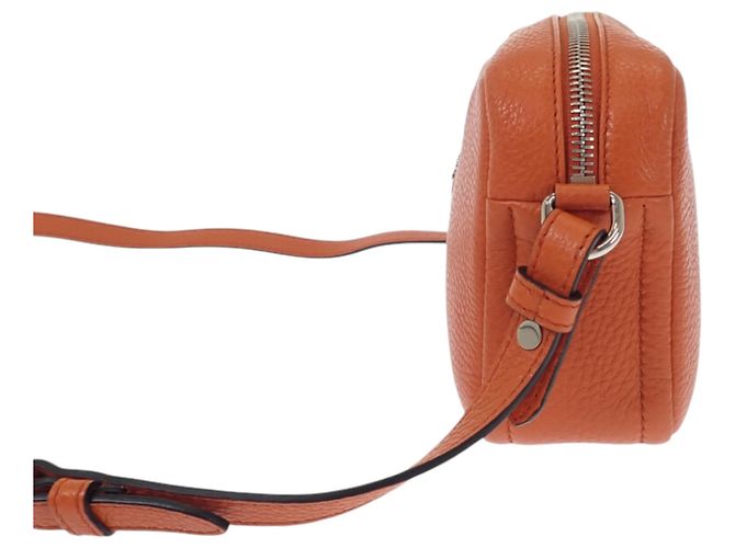 Prada Orange Vitello Daino Soft Crossbody Arancione - vista 8