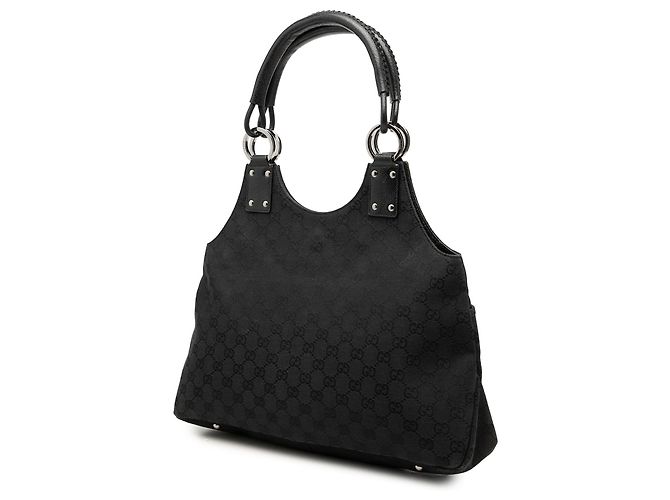Borsa a tracolla Gucci in tela GG nera Nero - vista 2