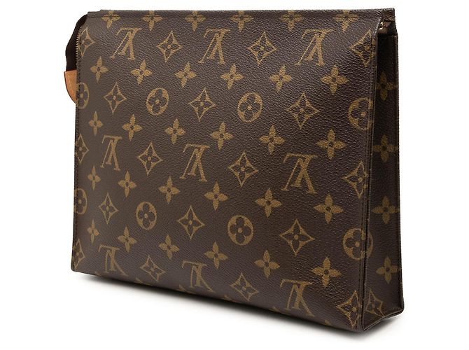 Louis Vuitton Brown Monogram Toiletry Pouch 26 Castaño - vista 2