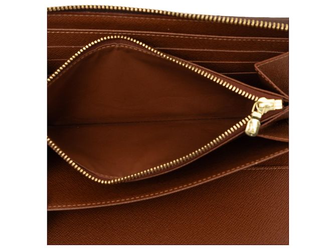 Cartera Louis Vuitton Brown Monogram Zippy Organizer Castaño - vista 4