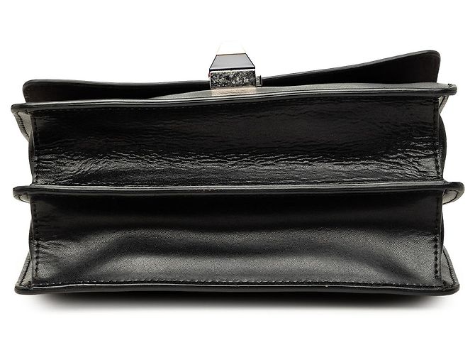 Fendi Black Small Leather Kan I Crossbody Nero - vista 3