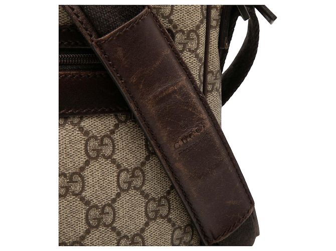 Borsa a tracolla Gucci Beige GG Supreme - vista 6