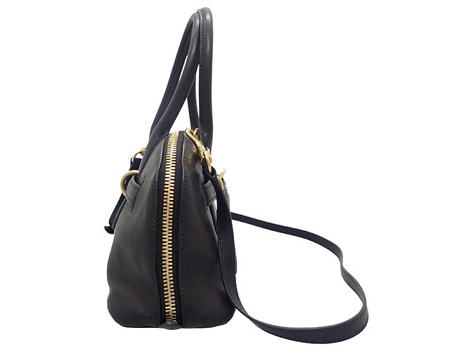 Borsa Satchel Miu Miu Aventure Piccola in Nappa Nera Nero - vista 12