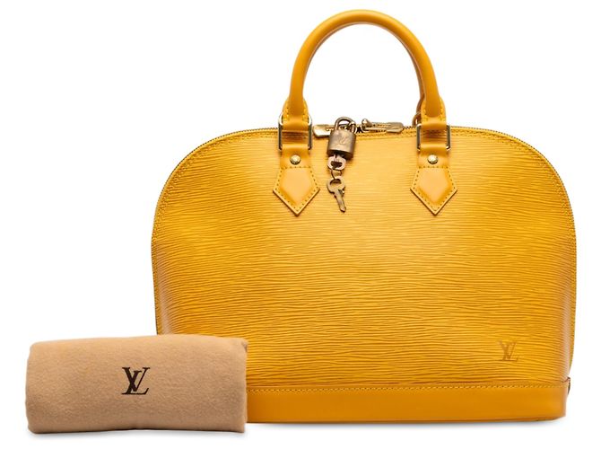 Louis Vuitton Yellow Epi Alma PM Amarelo - vista 7