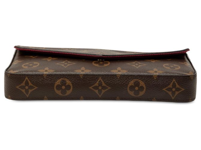 Pochette Félicie Louis Vuitton Brown Monogram Pochette Felicie Marrone - vista 3