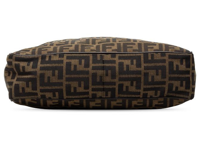 Borsa business Fendi in tela Zucca marrone - vista 3