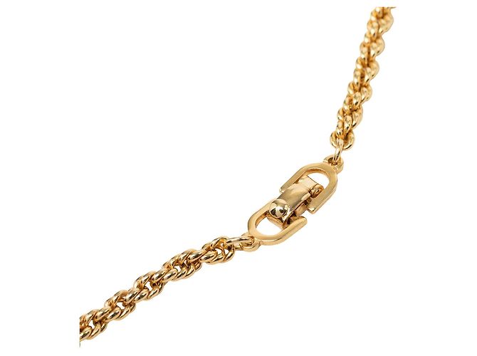 Autre Marque Collana a catena a corda Dior Gold placcata oro CD Station D'oro - vista 4