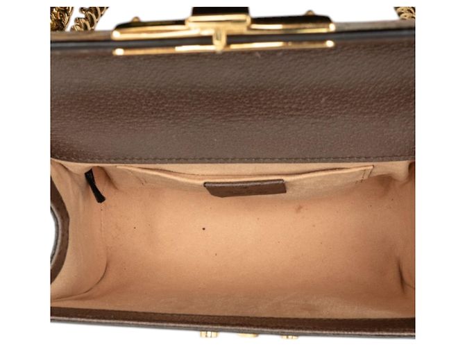 Gucci Beige Small GG Supreme Bengal Padlock Crossbody - vista 4