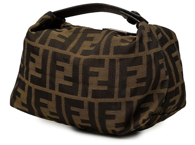 Fendi Mini Zucca Canvas Handtasche Braun - Ansicht 2