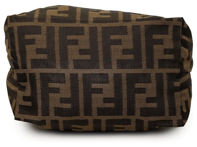 Fendi Mini Zucca Canvas Handtasche Braun - Ansicht 3