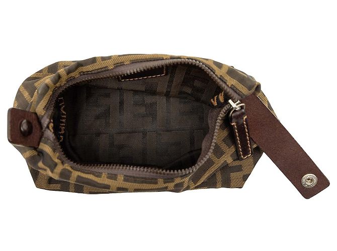 Fendi Mini Zucca Canvas Handtasche Braun - Ansicht 4