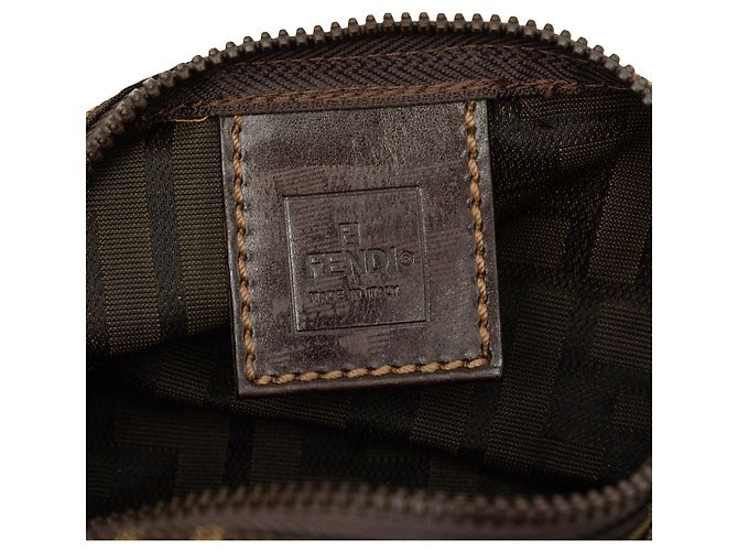 Fendi Mini Zucca Canvas Handtasche Braun - Ansicht 5