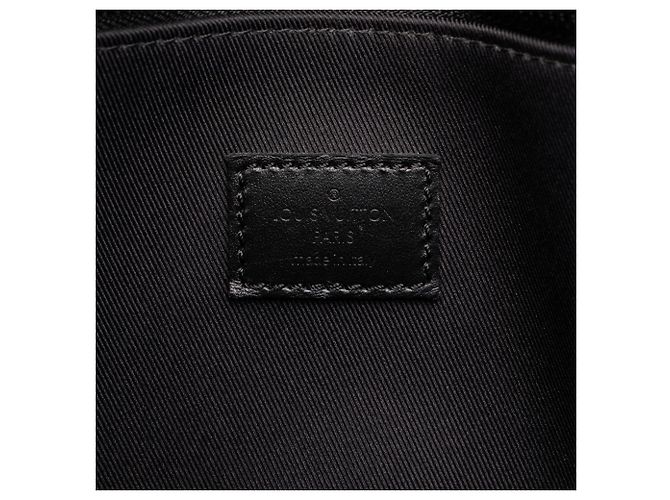 Louis Vuitton Black Monogram Eclipse Sac Plat Horizontal Zipper Preto - vista 5