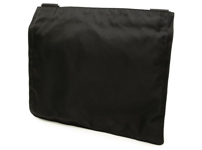 Prada Borsa Crossbody in Tessuto Nero con Chiusura a Zip - vista 2