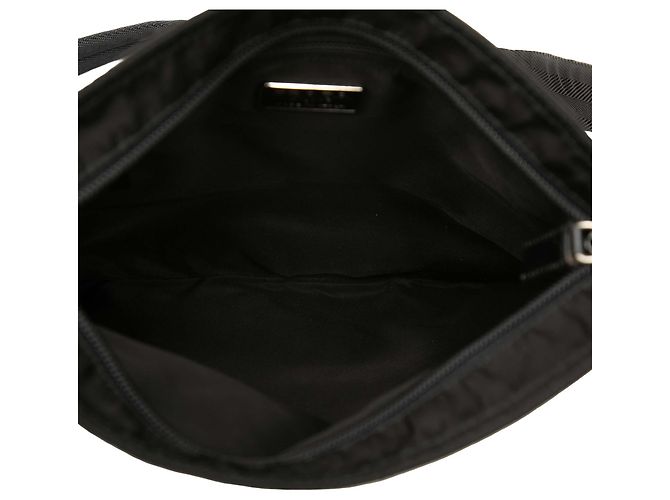 Prada Borsa Crossbody in Tessuto Nero con Chiusura a Zip - vista 4