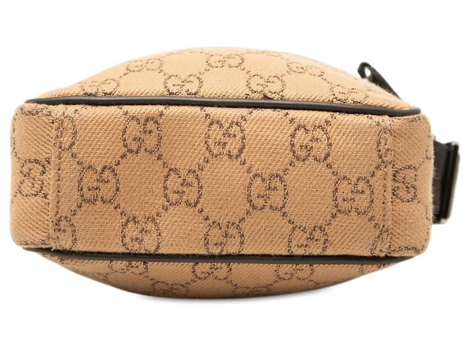 Borsa a tracolla Gucci in tela GG marrone Marrone chiaro - vista 3