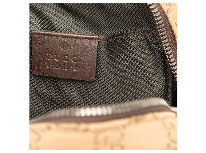 Borsa a tracolla Gucci in tela GG marrone Marrone chiaro - vista 5
