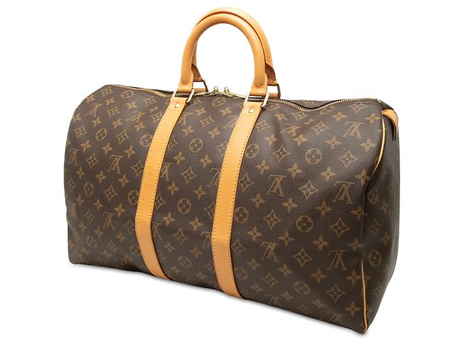 Louis Vuitton Brown Monogram Keepall 45 Marron - vue 2