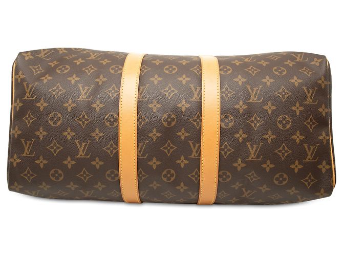 Louis Vuitton Brown Monogram Keepall 45 Marron - vue 3