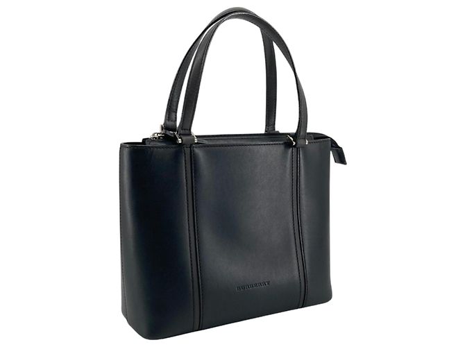 Burberry Handtasche aus schwarzem Leder - Ansicht 2