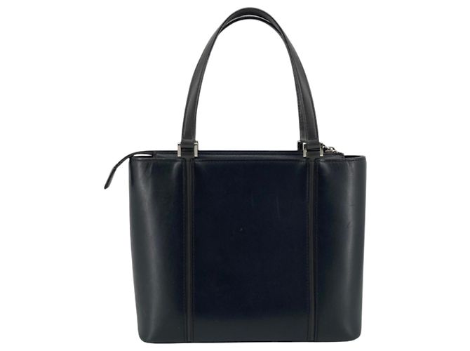 Burberry Handtasche aus schwarzem Leder - Ansicht 3