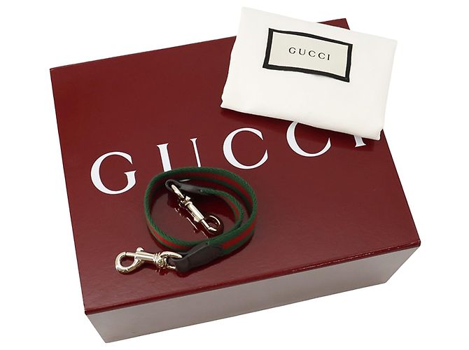 Gucci Mini GG Canvas Web Moon Side Schultertasche Beige - Ansicht 11