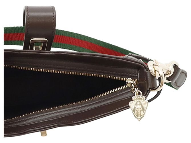 Gucci Mini GG Canvas Web Moon Side Schultertasche Beige - Ansicht 4