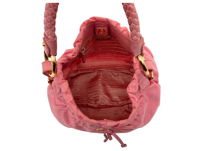 Prada Handtasche aus rosa Tessuto mit Schleife Pink - Ansicht 4