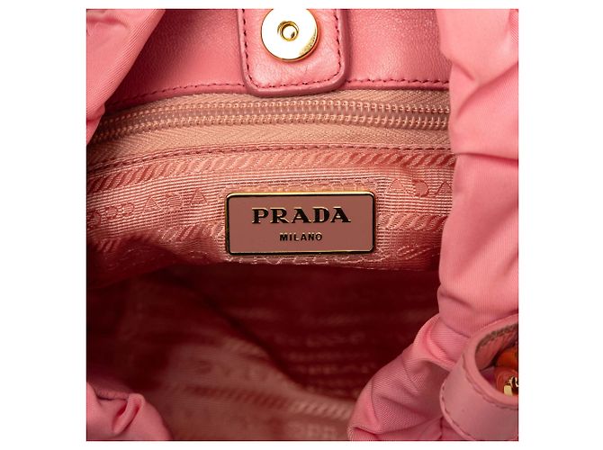 Prada Handtasche aus rosa Tessuto mit Schleife Pink - Ansicht 5