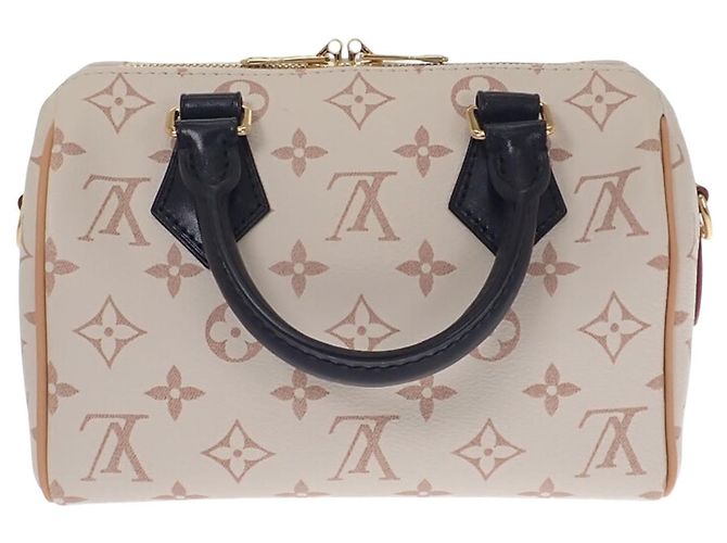 Louis Vuitton Brown Monogram Dune Speedy Bandouliere 20 Marrone Beige - vista 2