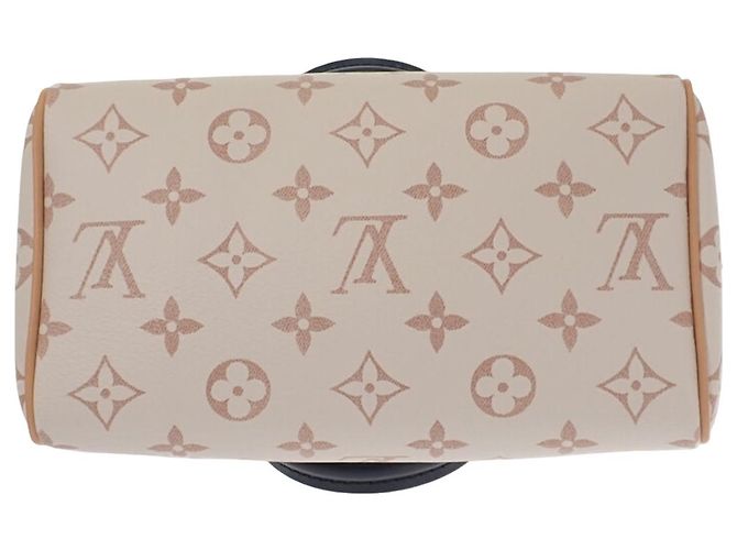 Louis Vuitton Brown Monogram Dune Speedy Bandouliere 20 Marrone Beige - vista 3