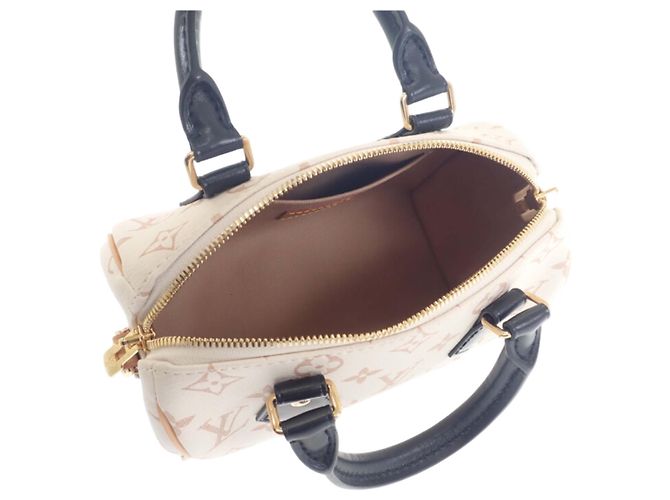 Louis Vuitton Brown Monogram Dune Speedy Bandouliere 20 Marrone Beige - vista 4