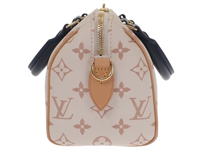 Louis Vuitton Brown Monogram Dune Speedy Bandouliere 20 Marrone Beige - vista 7
