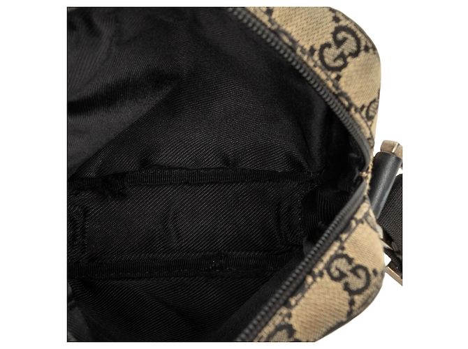 Borsa a tracolla Gucci in tela GG beige - vista 4