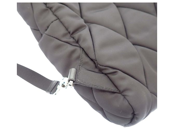 Prada Black Impuntu Tessuto Sling Rucksack Schwarz - Ansicht 11