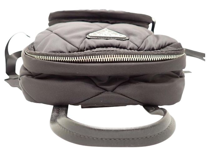 Prada Black Impuntu Tessuto Sling Rucksack Schwarz - Ansicht 14