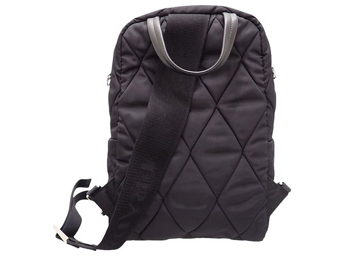Prada Black Impuntu Tessuto Sling Rucksack Schwarz - Ansicht 2