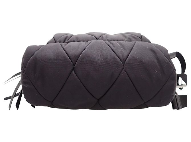 Prada Black Impuntu Tessuto Sling Rucksack Schwarz - Ansicht 3