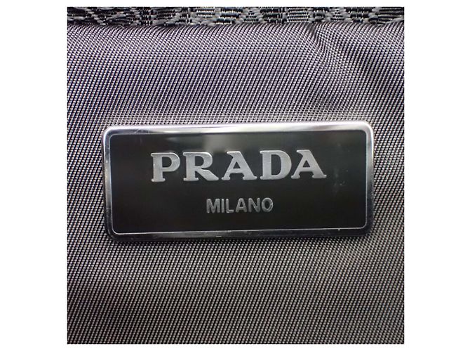 Prada Black Impuntu Tessuto Sling Rucksack Schwarz - Ansicht 5