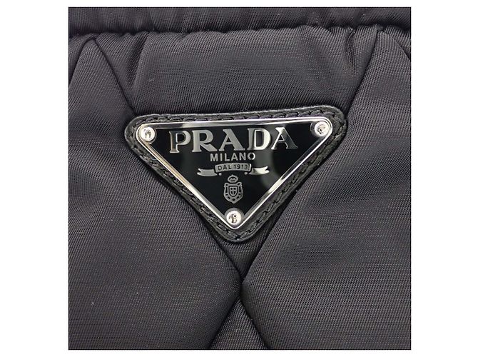 Prada Black Impuntu Tessuto Sling Rucksack Schwarz - Ansicht 6