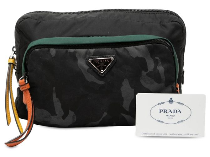 Prada Tessuto Camouflage Etui Schwarz - Ansicht 7