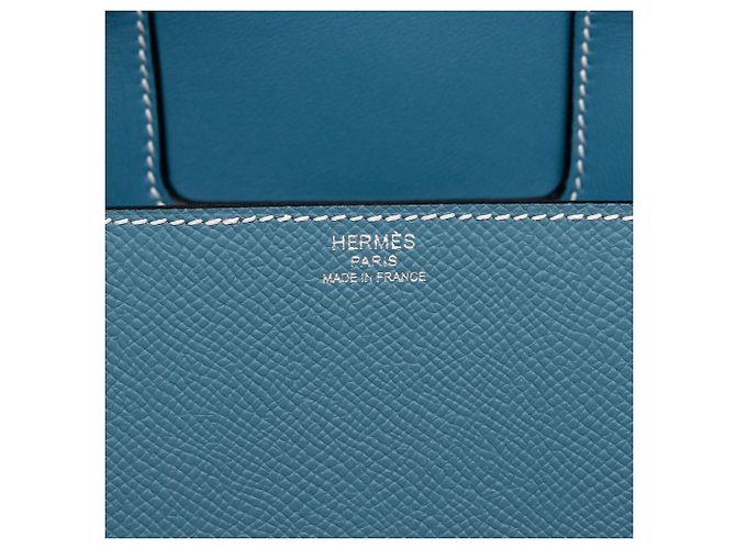 Hermès Blue Mini Epsom Della Cavalleria Azul Azul claro - vista 5