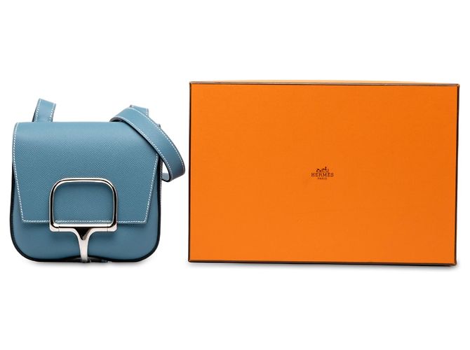 Hermès Blue Mini Epsom Della Cavalleria Azul Azul claro - vista 7