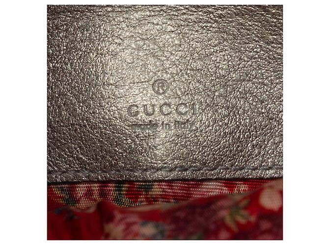 Gucci Silver Mini Quilted Metallic Calfskin Web Trapuntata Crossbody Argento - vista 5
