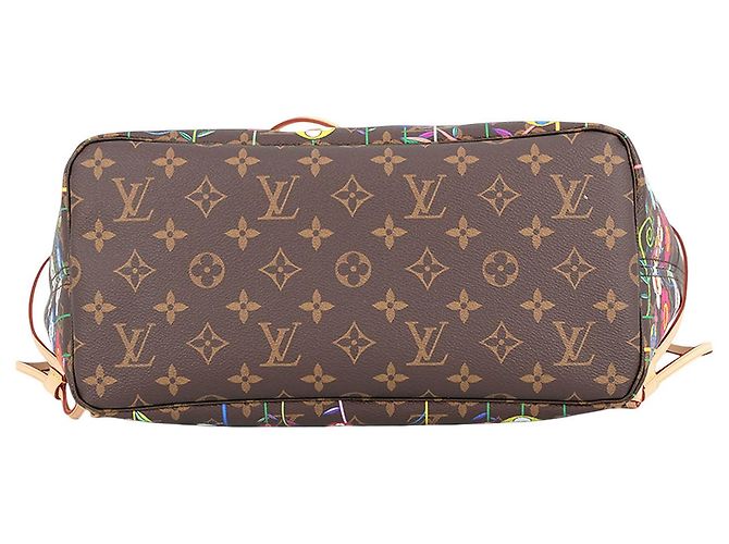 Louis Vuitton Brown Takashi Murakami Monogram Superflat Floral Neverfull MM Braun - Ansicht 3