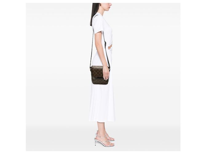 Louis Vuitton Brown Monogram Macassar Bass PM Marron - vue 6