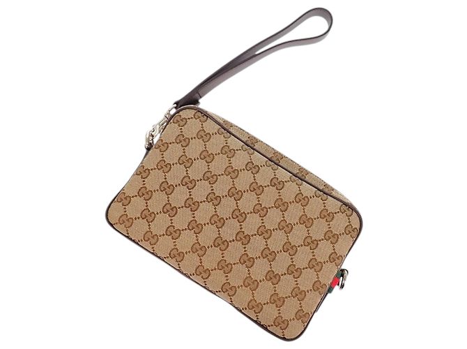 Gucci Small GG Canvas Web Crossbody Beige - Ansicht 12